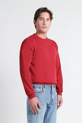 MAGLIA GIROCOLLO CASHMERE LIKE RUBINO